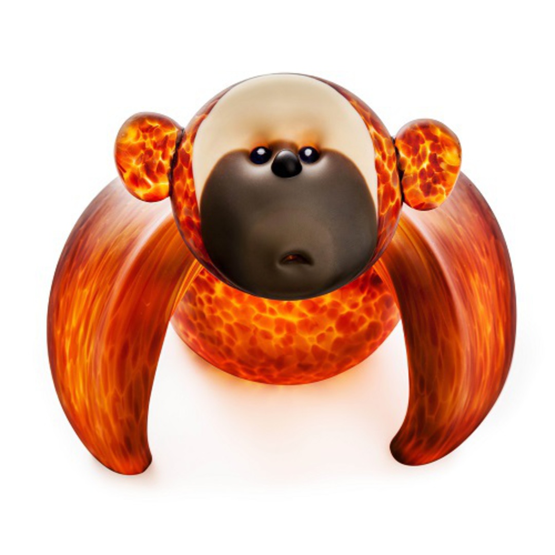 Artglass Monkey Object Large. Amber image 0